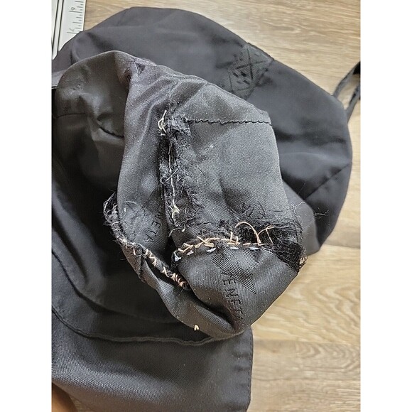 Bottega Veneta Unisex Adult Canvas Fold Top Flap Backpack Black Snap Close Strap main image 5